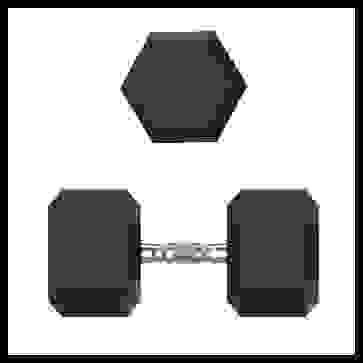 Гантель гексагональная UNIX Fit обрезиненная 35 кг / шт. - 7